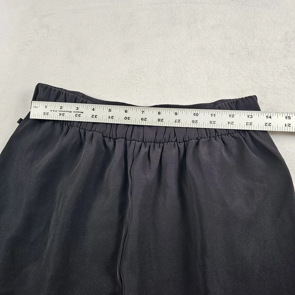 Lululemon Pleated Shorts Womens 8 Pockets Pull On Stretch Flowy High Waisted Blk